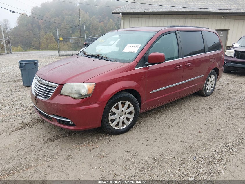Vin: 2c4rc1bg1dr798521, lot: 46630691, chrysler town & country touring 20132