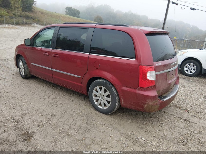 Vin: 2c4rc1bg1dr798521, lot: 46630691, chrysler town & country touring 20133
