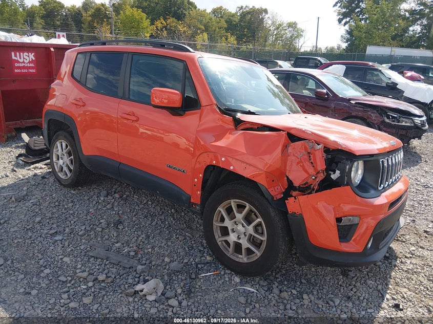 Vin: zacnjbbb5kpj76842, lot: 46630695, jeep renegade latitude 4x4 2019 img_1