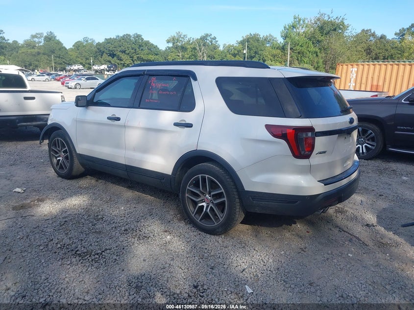 Vin: 1fm5k8gt0jgb13546, lot: 46630720, ford explorer sport 20183