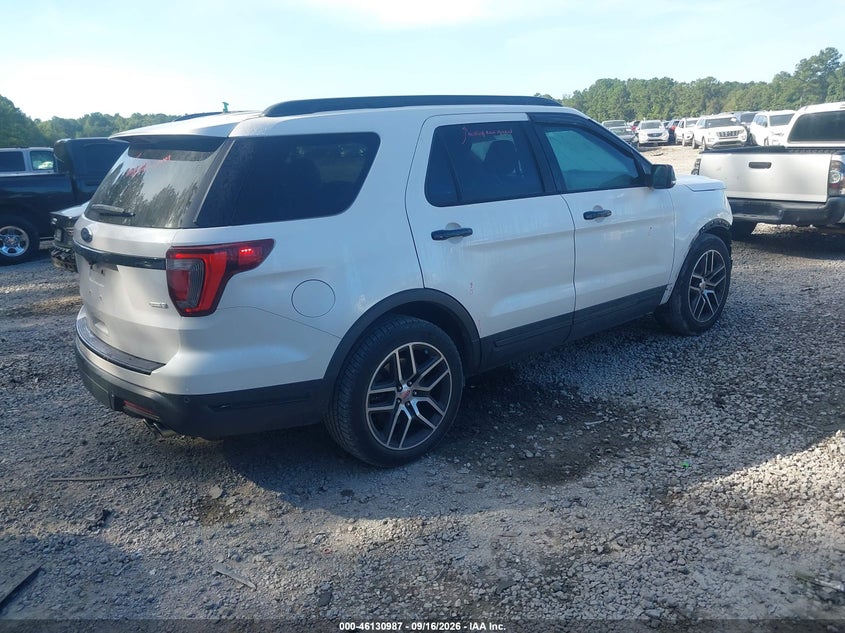 Vin: 1fm5k8gt0jgb13546, lot: 46630720, ford explorer sport 20184