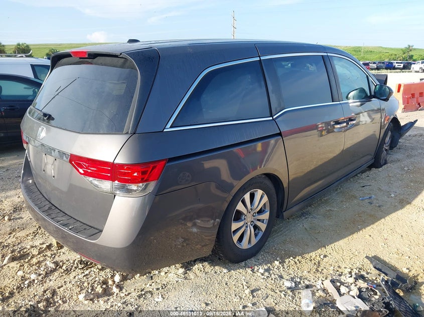 Vin: 5fnrl5h63eb061713, lot: 46630746, honda odyssey ex-l 20144