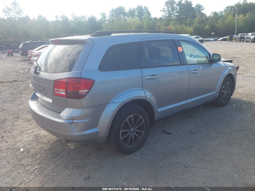 Vin: 3c4pdcab0jt519851, lot: 46630748, dodge journey se 20184