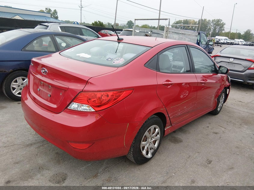 Vin: kmhct4ae2eu764594, lot: 46630788, hyundai accent gls 20144