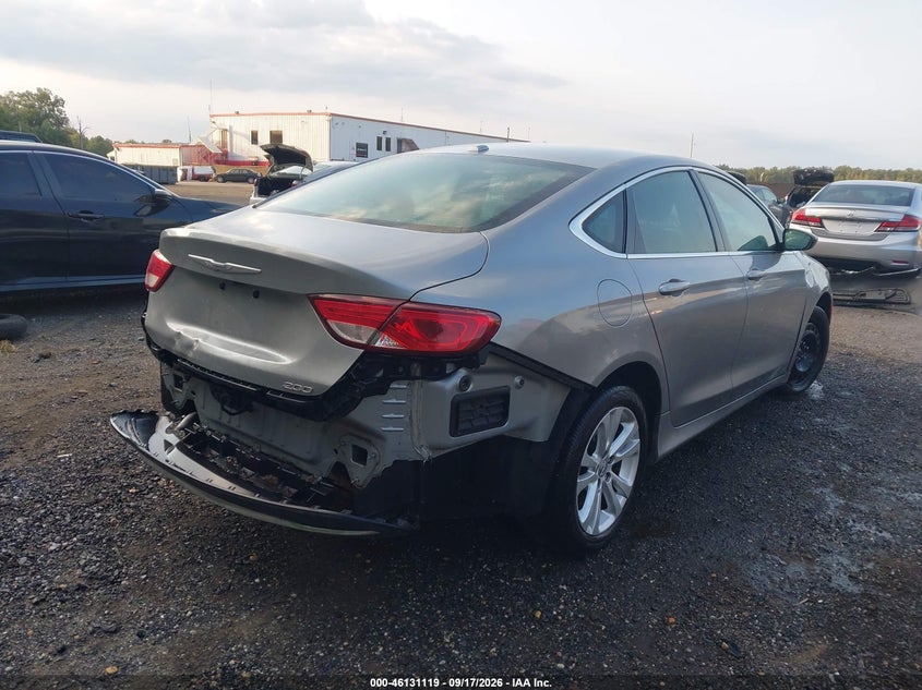 Vin: 1c3cccab5fn537873, lot: 46630852, chrysler 200 limited 20154