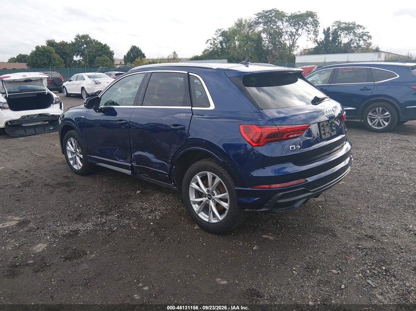Vin: wa1eecf30m1124595, lot: 46630889, audi q3 premium plus 45 tfsi s line quattro tiptronic 20213