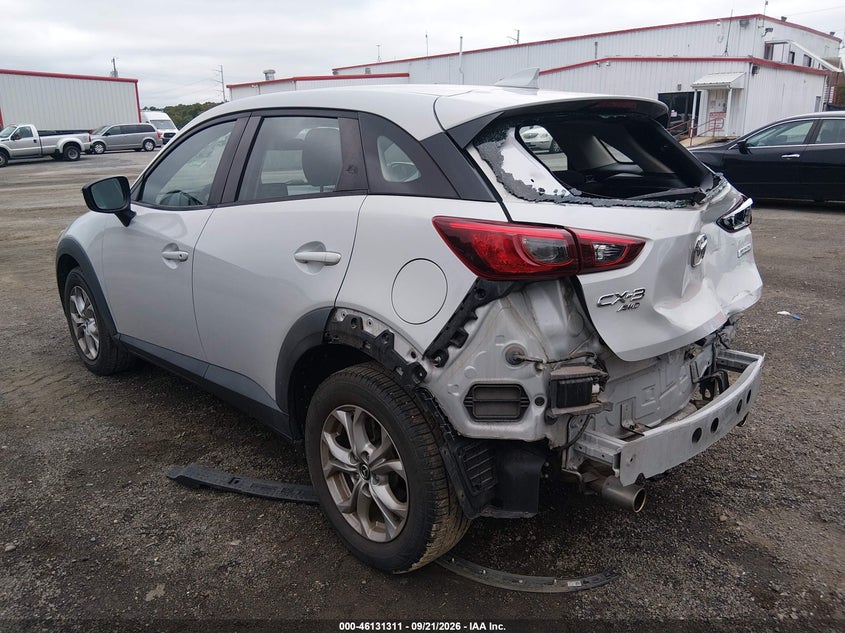 Vin: jm1dkfb79k1401522, lot: 46631044, mazda cx-3 sport 20193