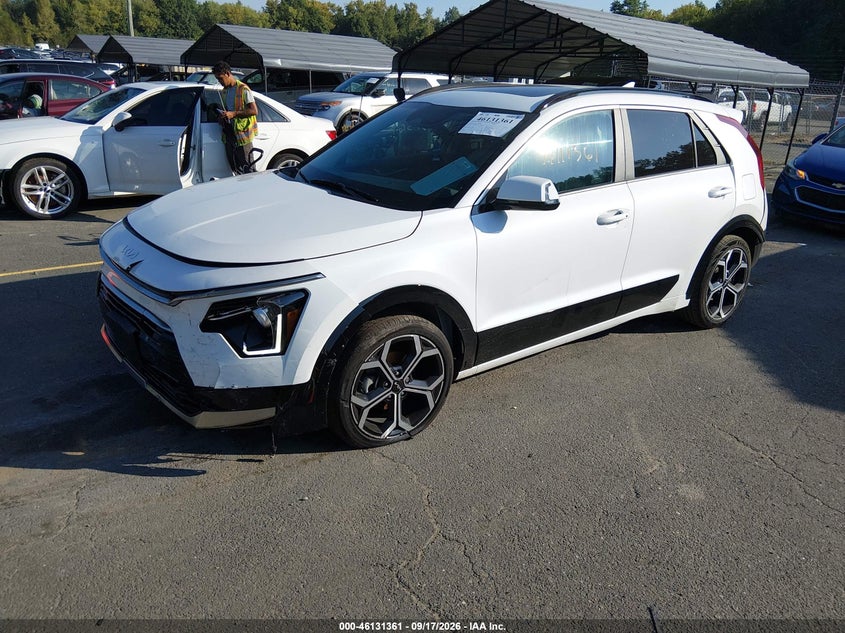 Vin: kndcr3le9s5236082, lot: 46631094, kia niro ex touring 20252