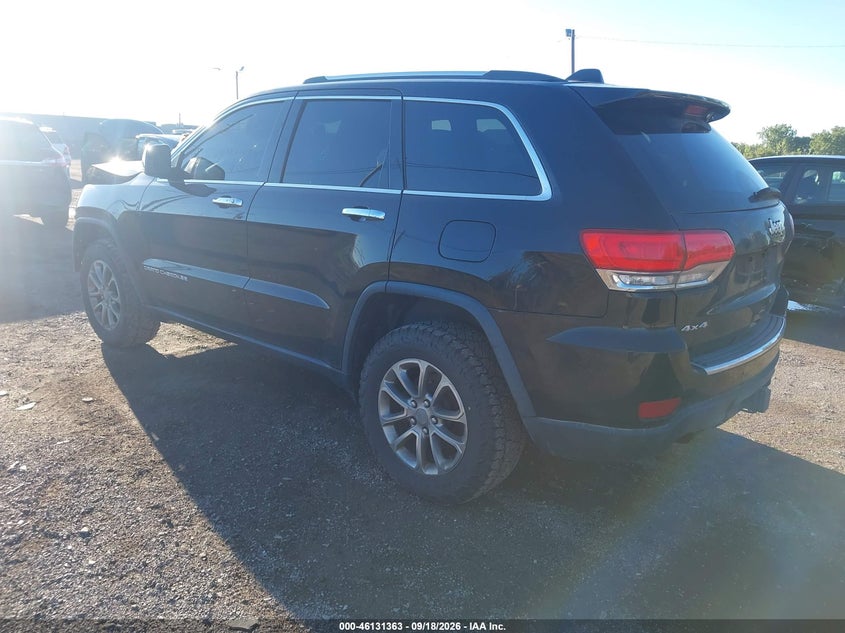 Vin: 1c4rjfbg8ec356462, lot: 46631096, jeep grand cherokee limited 20143