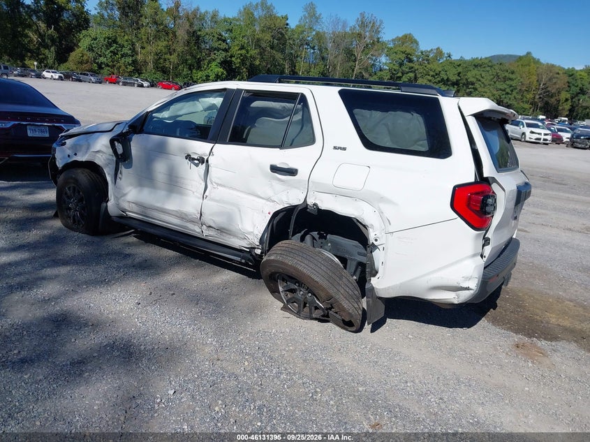 Vin: jteva5brxs5054225, lot: 46631128, toyota 4runner sr5 20253