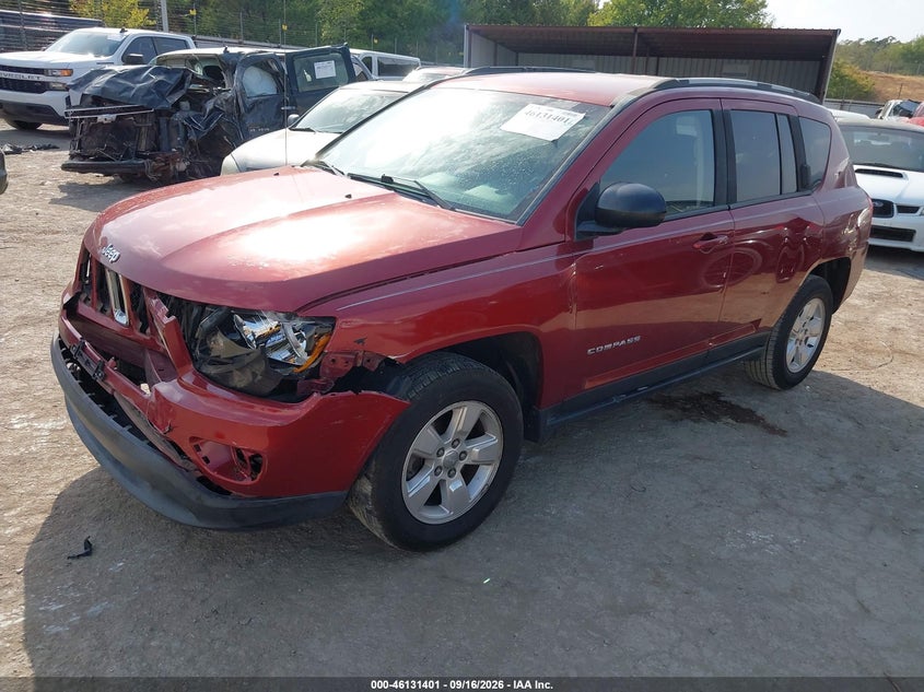 Vin: 1c4njcba6fd235627, lot: 46631134, jeep compass sport 20152