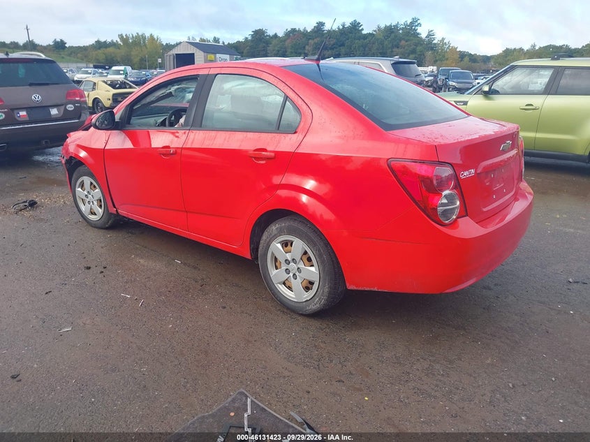 Vin: 1g1ja5sh7e4116919, lot: 46631156, chevrolet sonic ls auto 20143