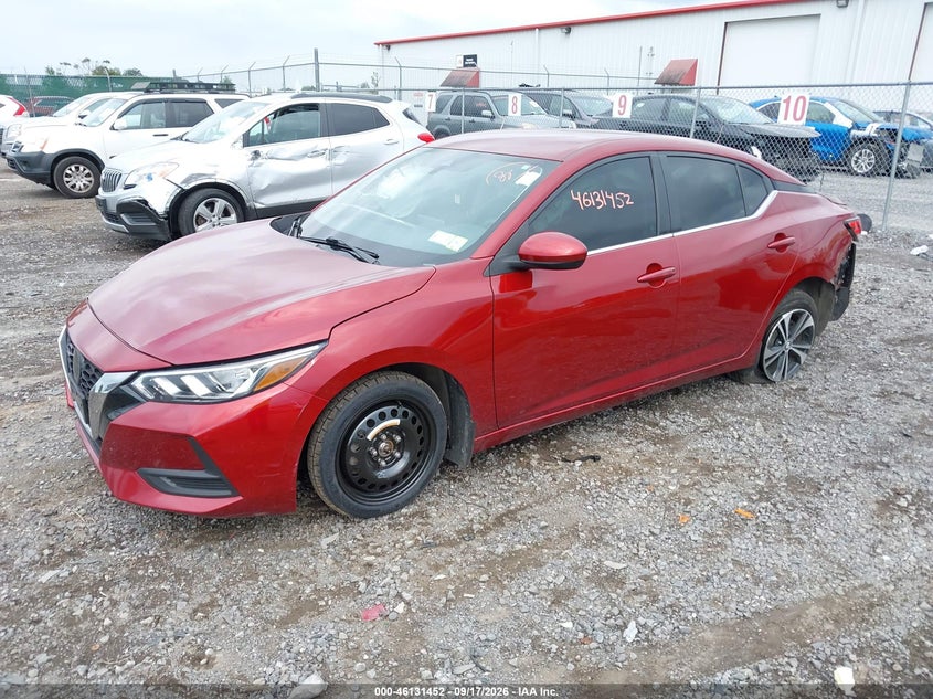 Vin: 3n1ab8cv3py311509, lot: 46631185, nissan sentra sv xtronic cvt 20232