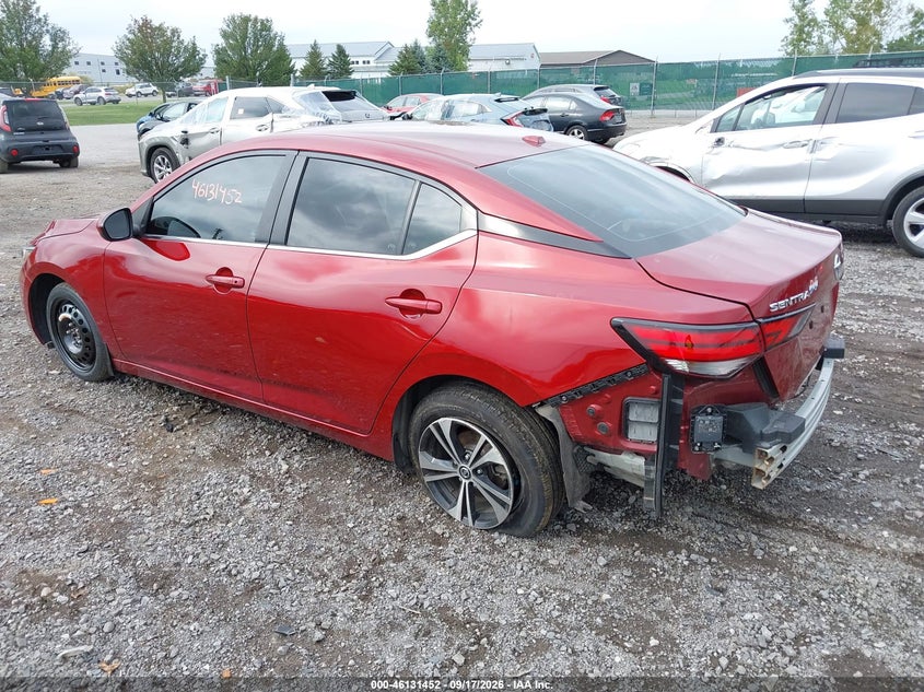 Vin: 3n1ab8cv3py311509, lot: 46631185, nissan sentra sv xtronic cvt 20233