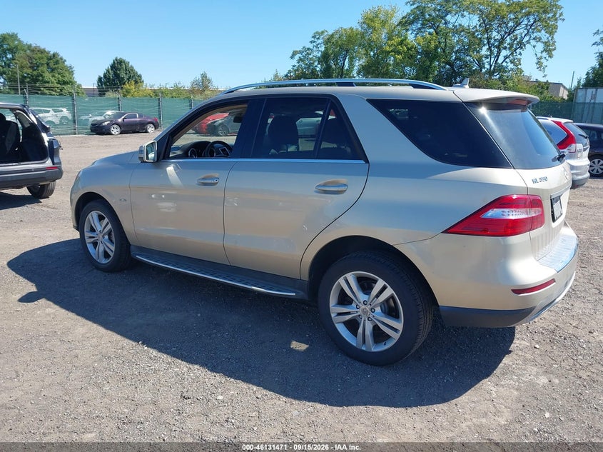 Vin: 4jgda5hb7ca021665, lot: 46631204, mercedes-benz ml 350 4matic 20123