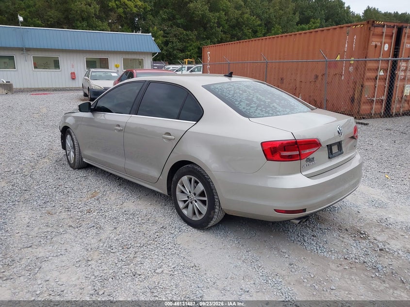 Vin: 3vwla7aj3fm346282, lot: 46631220, volkswagen jetta 2.0l tdi se 20153