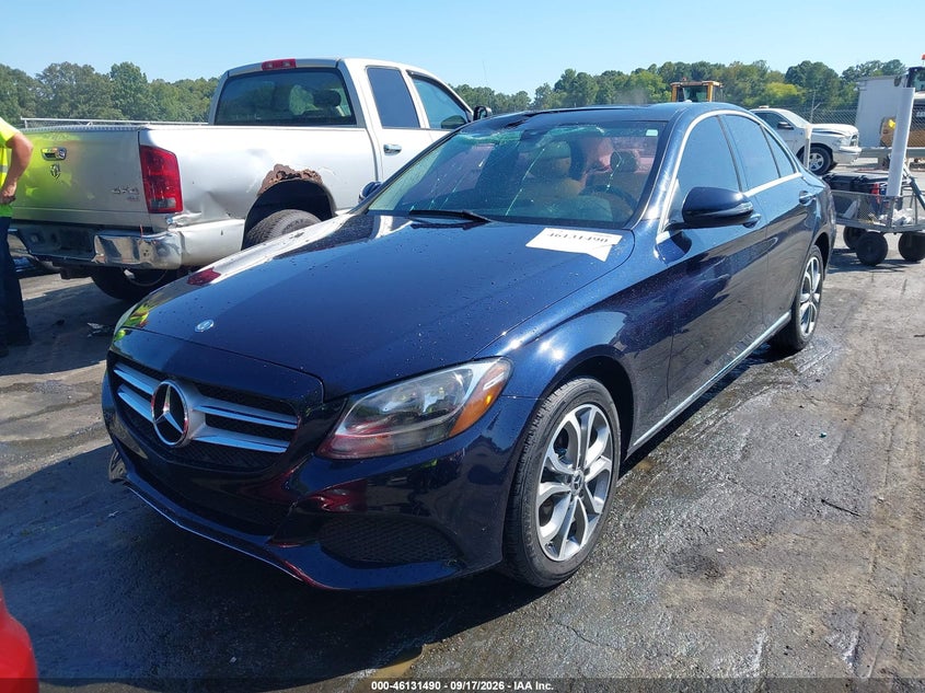 Vin: 55swf4kb8hu231450, lot: 46631222, mercedes-benz c 300 4matic 20172