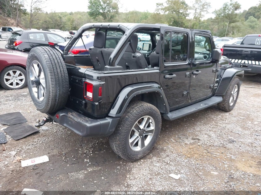 Vin: 1c4hjxen8nw251009, lot: 46631253, jeep wrangler unlimited sahara 20224