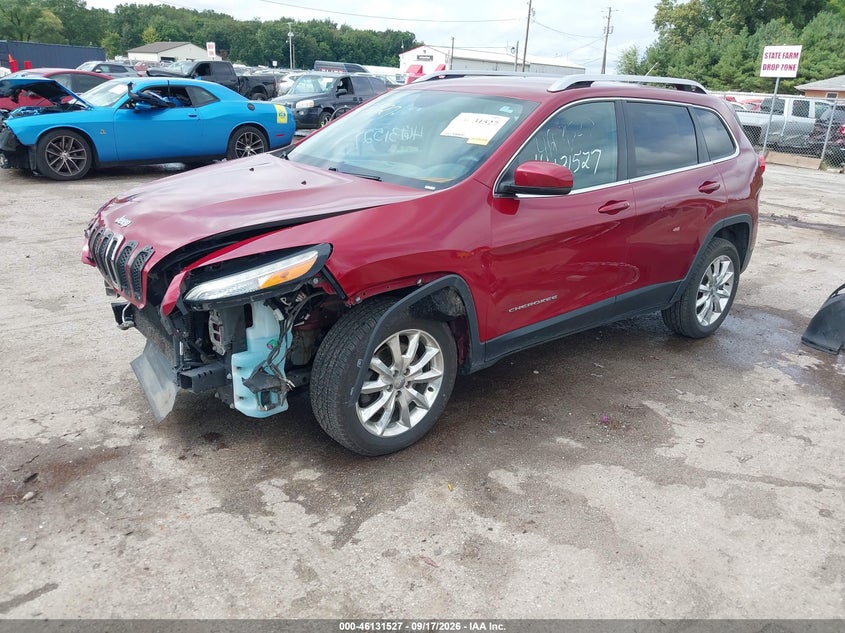 Vin: 1c4pjmds7ew226538, lot: 46631260, jeep cherokee limited 20142