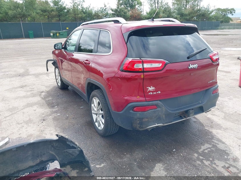Vin: 1c4pjmds7ew226538, lot: 46631260, jeep cherokee limited 20143