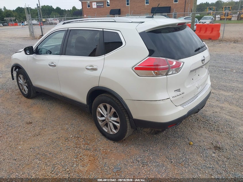 Vin: knmat2mv1fp569632, lot: 46631275, nissan rogue sv 20153