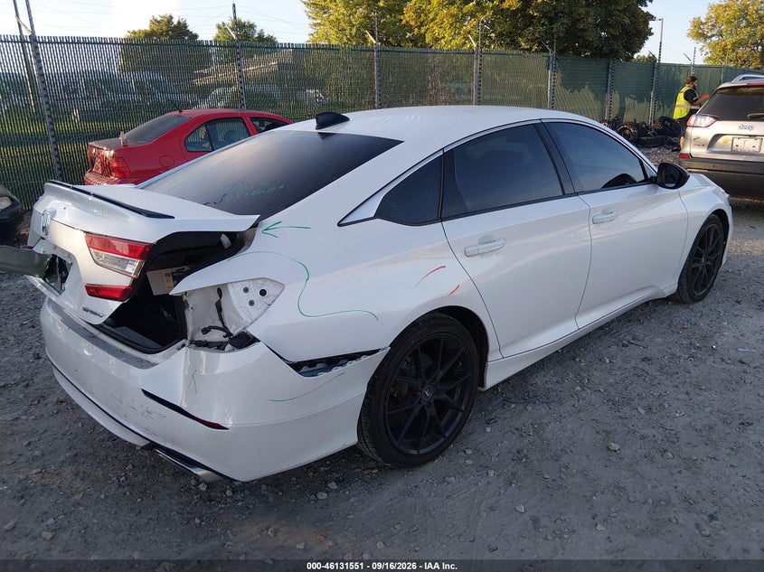 Vin: 1hgcv1f31na008133, lot: 46631284, honda accord sport 20224