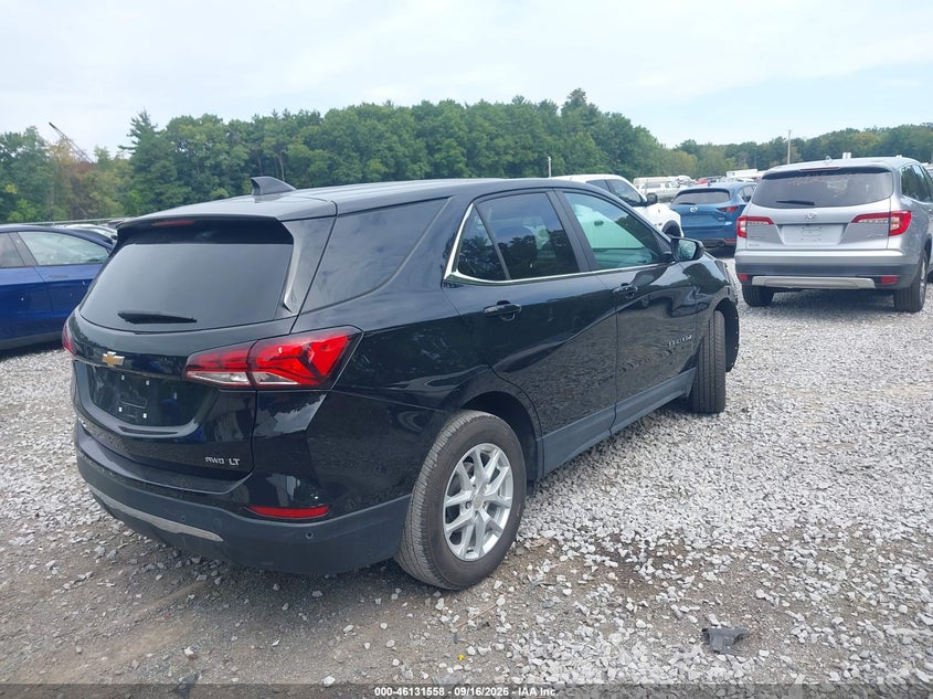 Vin: 3gnaxuev8nl281705, lot: 46631291, chevrolet equinox awd lt 20224