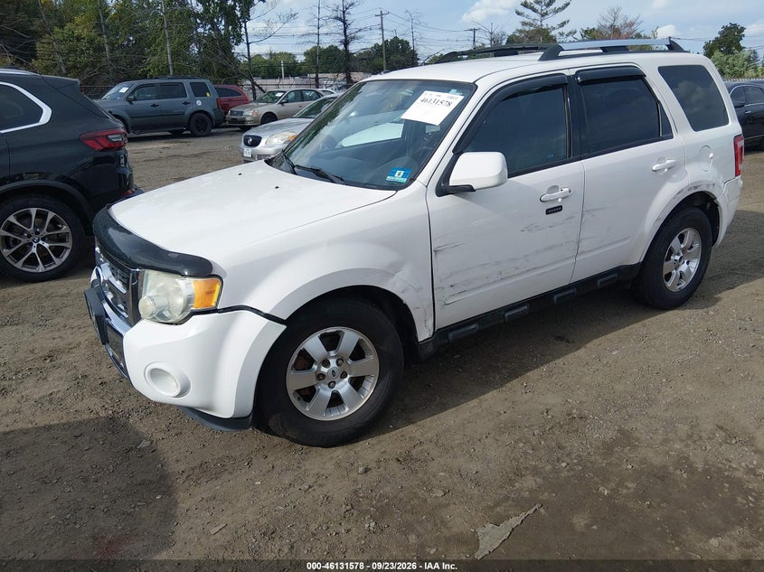 Vin: 1fmcu9eg3akc14235, lot: 46631311, ford escape limited 20102