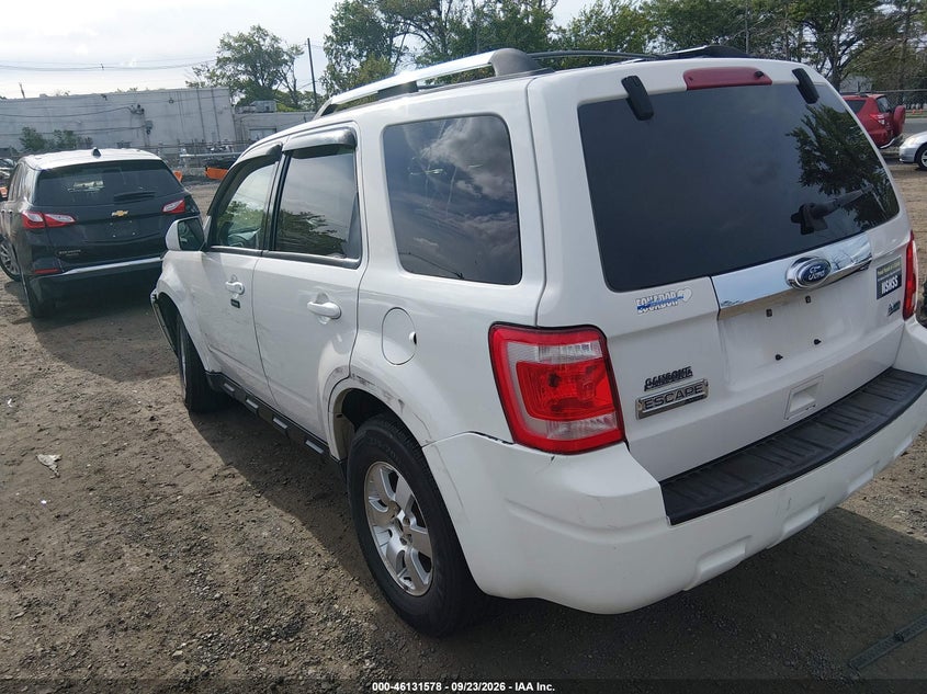 Vin: 1fmcu9eg3akc14235, lot: 46631311, ford escape limited 20103