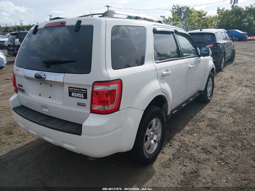 Vin: 1fmcu9eg3akc14235, lot: 46631311, ford escape limited 20104