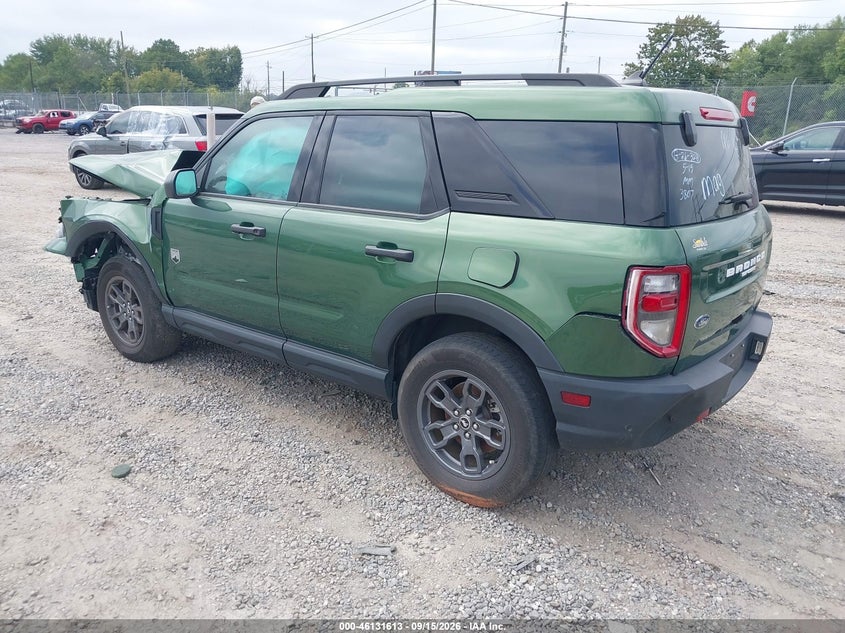 Vin: 3fmcr9b62pre23807, lot: 46631346, ford bronco sport big bend 20233