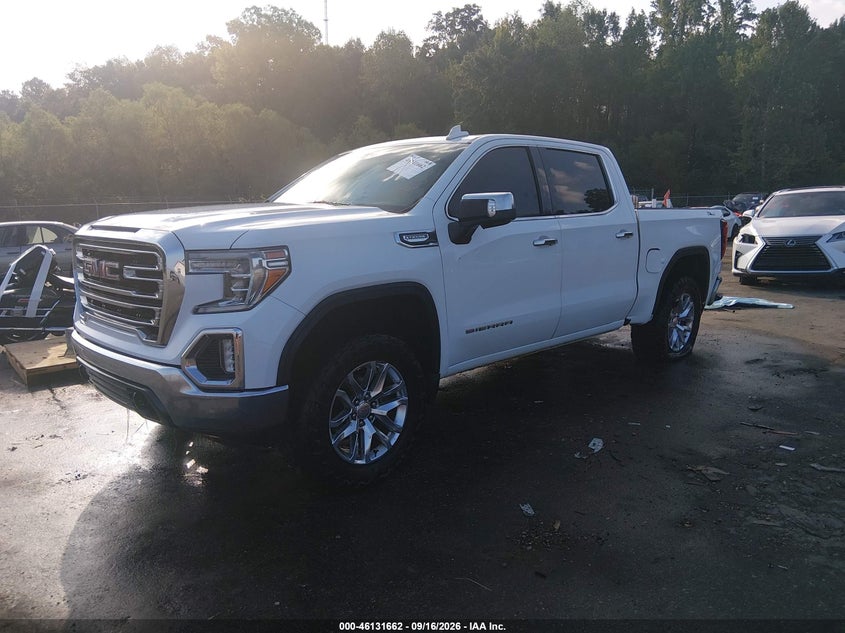 Vin: 3gtu9ded9lg131762, lot: 46631395, gmc sierra 1500 4wd  short box slt 20202