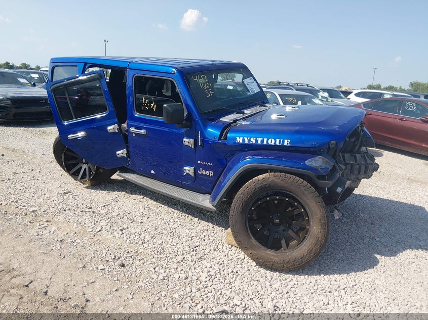 Vin: 1c4hjxeg1jw243507, lot: 46631397, jeep wrangler unlimited sahara 2018 img_1