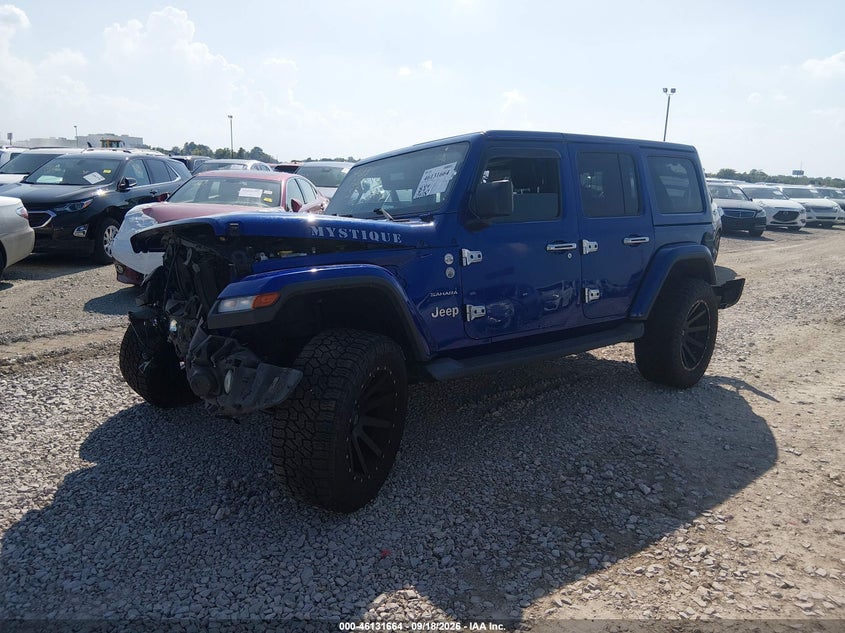 Vin: 1c4hjxeg1jw243507, lot: 46631397, jeep wrangler unlimited sahara 20182