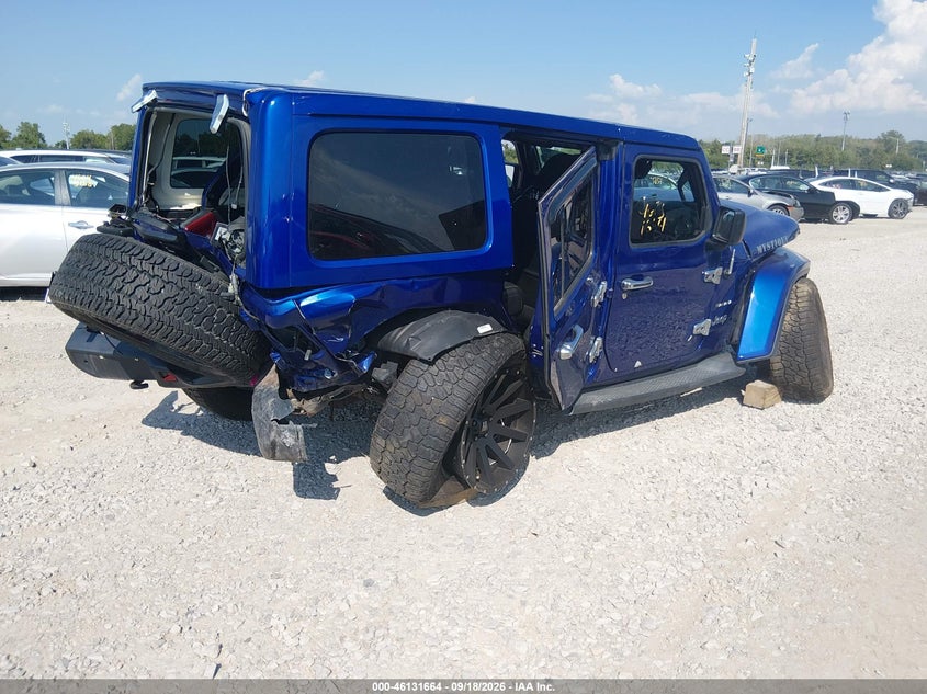 Vin: 1c4hjxeg1jw243507, lot: 46631397, jeep wrangler unlimited sahara 20184