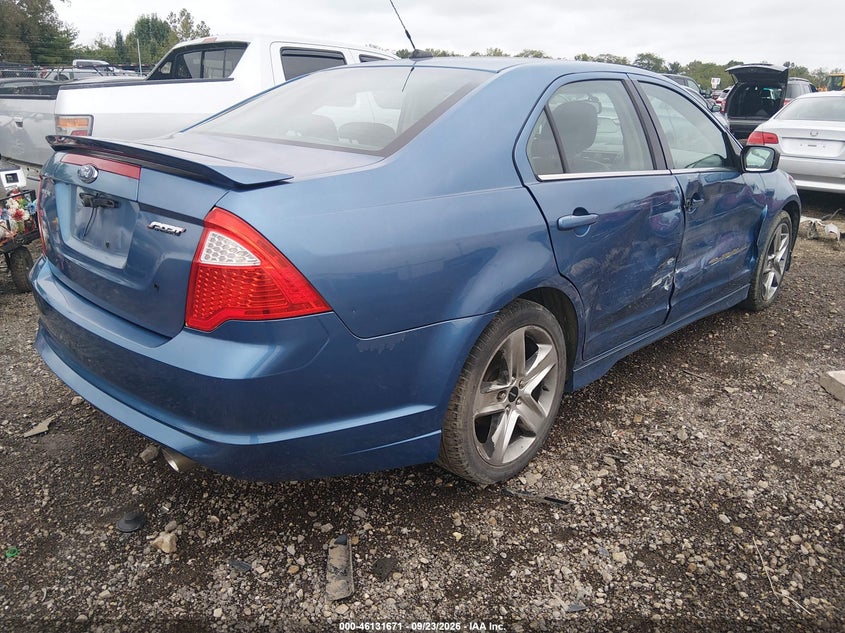 Vin: 3fahp0kc7ar169865, lot: 46631405, ford fusion sport 20104
