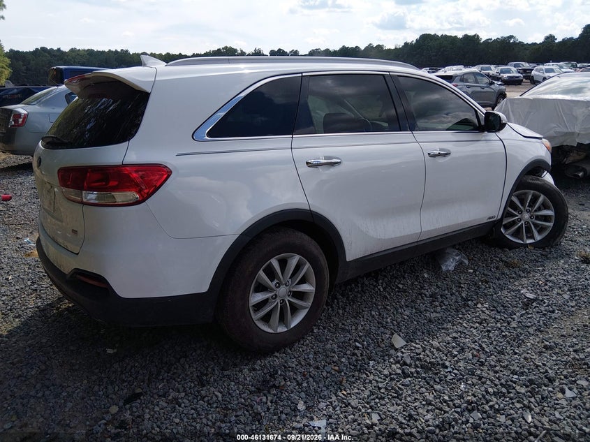 Vin: 5xypgda31hg286117, lot: 46631407, kia sorento 2.4l lx 20174