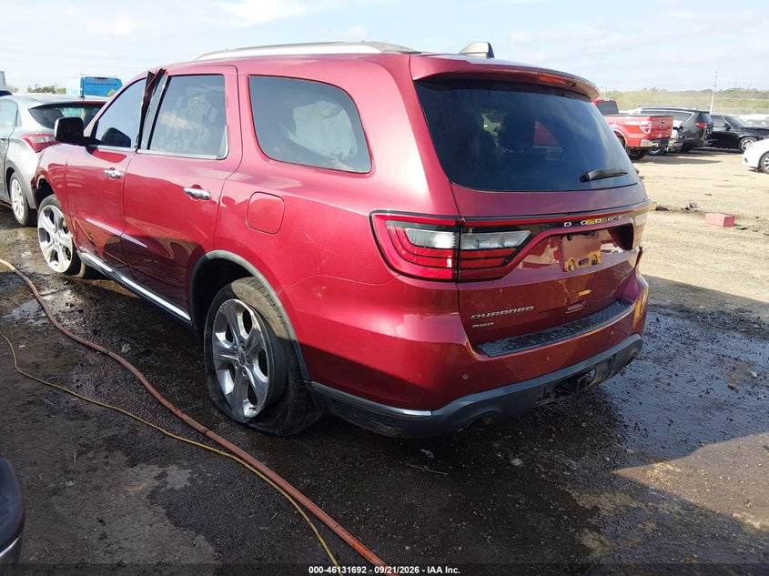 Vin: 1c4rdjag2ec595114, lot: 46631425, dodge durango sxt 20143