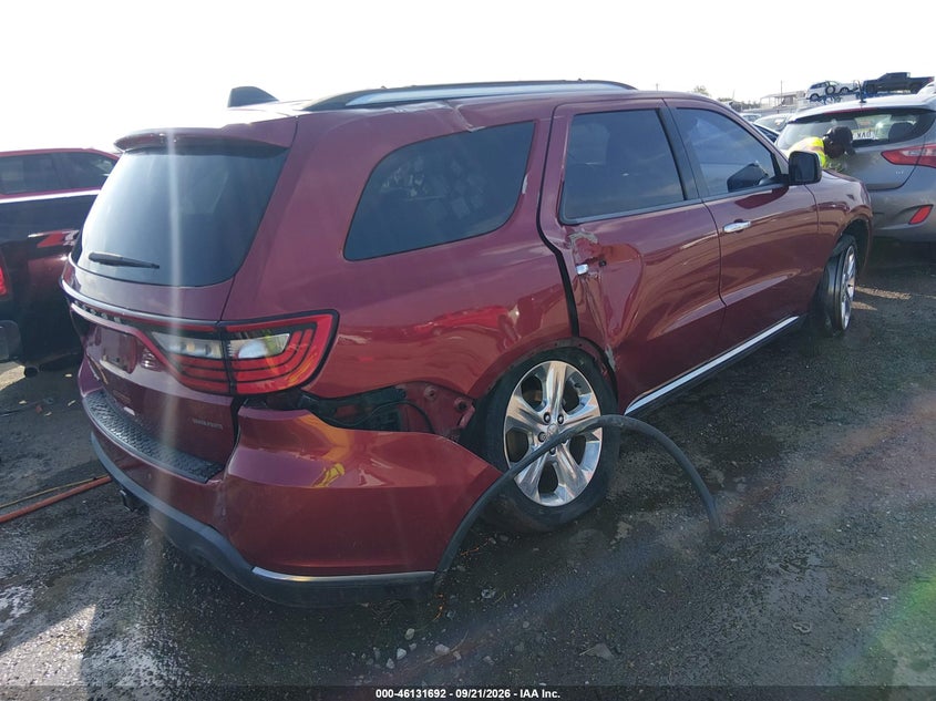 Vin: 1c4rdjag2ec595114, lot: 46631425, dodge durango sxt 20144