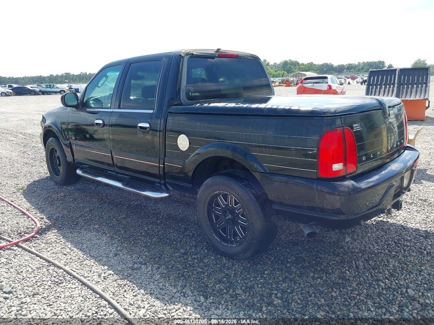 LINCOLN BLACKWOOD 2002 VIN 5LTEW05A52KJ01545