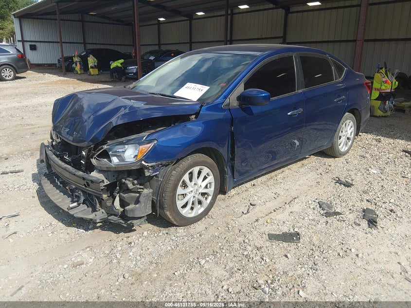 Vin: 3n1ab7ap8ky386407, lot: 46631488, nissan sentra sv 20192