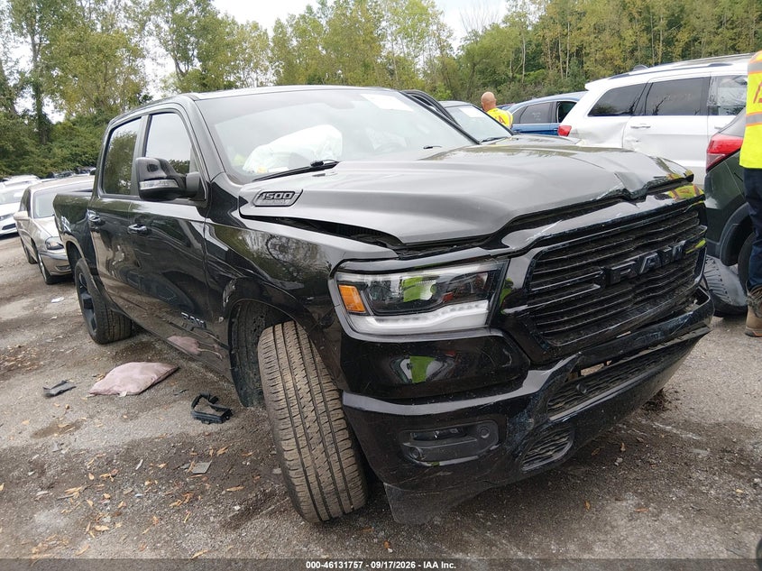 Vin: 1c6srfft0kn876261, lot: 46631490, ram 1500 big horn/lone star  4x4 5'7 box 2019 img_1