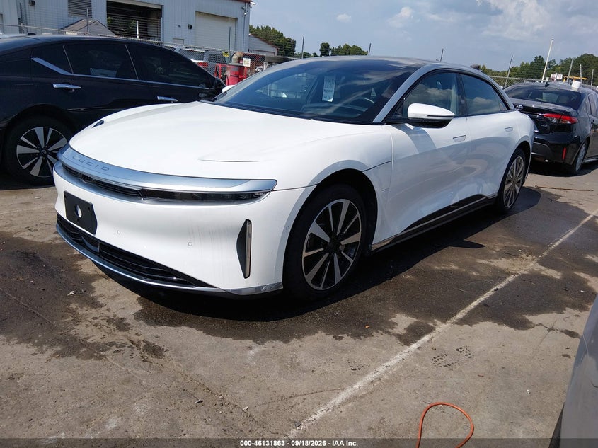 Vin: 50ea1tea2pa004250, lot: 46631596, lucid air touring 20232