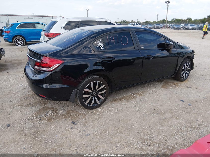 Vin: 19xfb2f94fe020029, lot: 46631643, honda civic ex-l 20154