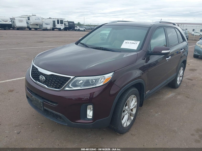 Vin: 5xykuda76eg511228, lot: 46631776, kia sorento ex v6 20142