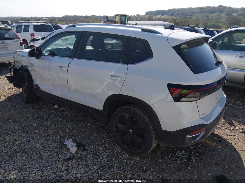 Vin: 3vvec7b26sm032294, lot: 46631802, volkswagen taos 1.5t se 20253