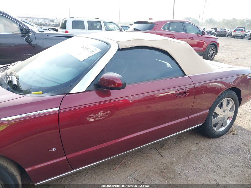 FORD THUNDERBIRD 2004 VIN 1FAHP60A44Y110878