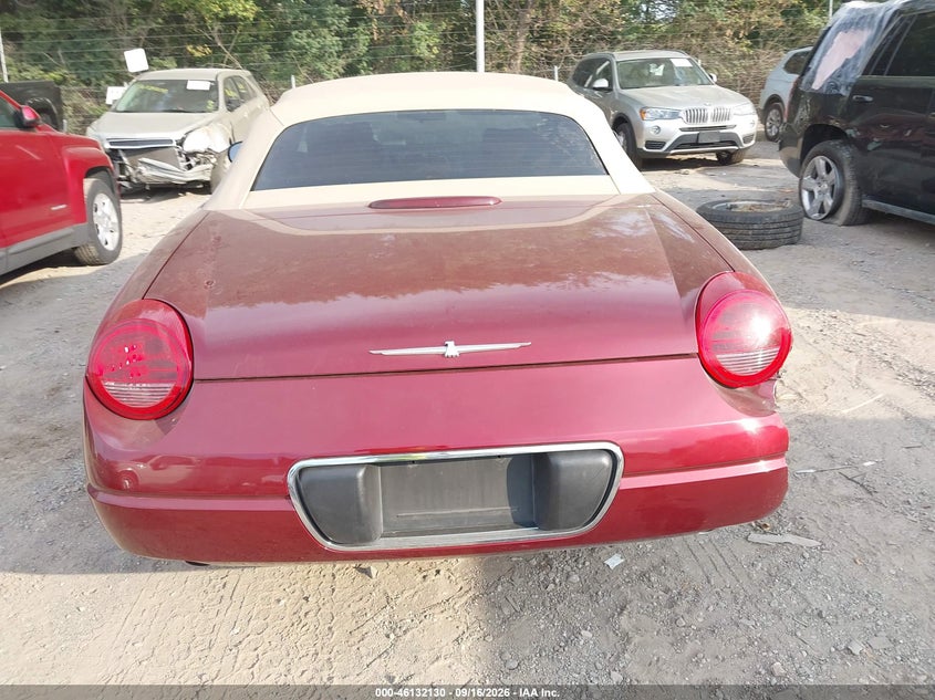 FORD THUNDERBIRD 2004 VIN 1FAHP60A44Y110878