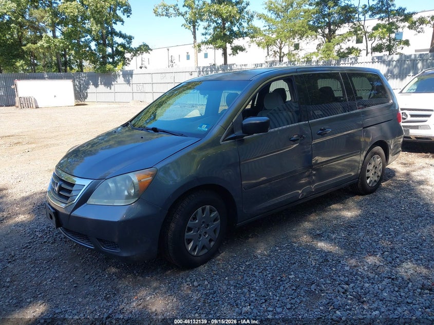 Vin: 5fnrl3h28ab079362, lot: 46631872, honda odyssey lx 20102