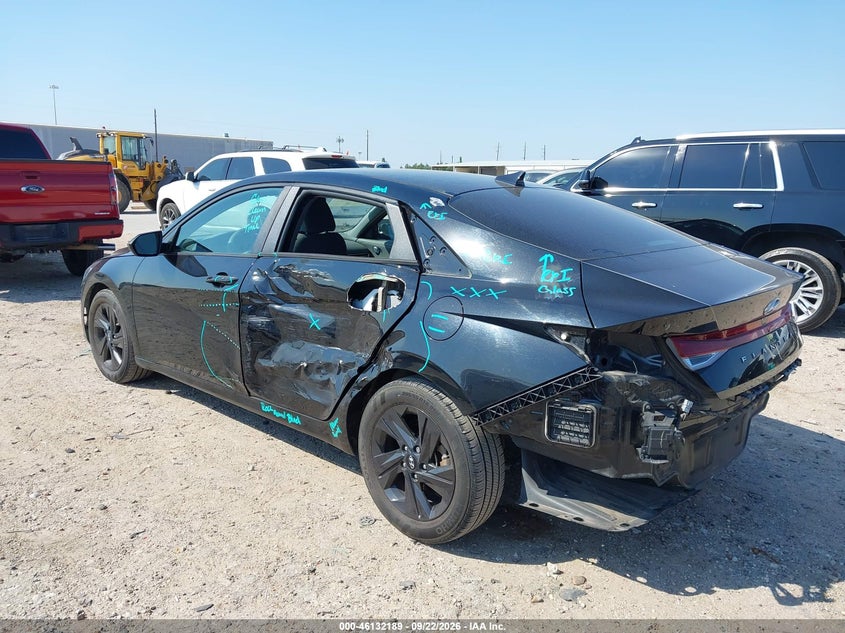 Vin: 5nplm4ag3mh003391, lot: 46631922, hyundai elantra sel 20213